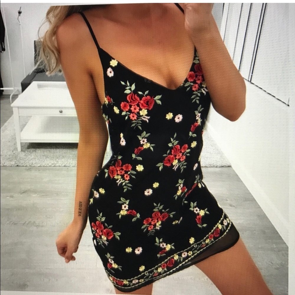 Floral mini dress